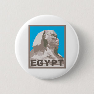 Macaron Rond 5 Cm Sphinx de l'Egypte