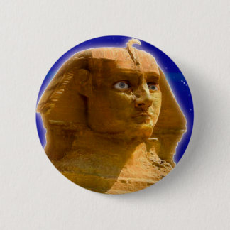 Macaron Rond 5 Cm Sphinx égyptien antique à Giza Art Design