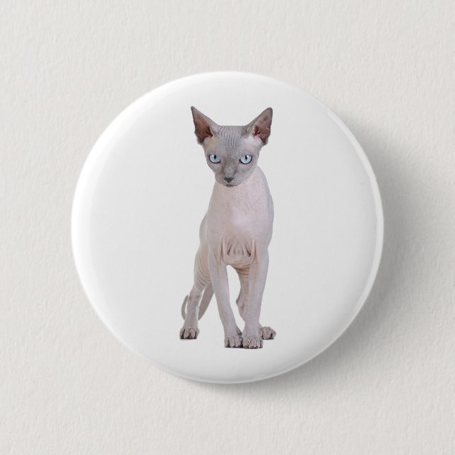 Macaron Rond 5 Cm Sphynx (Devant)