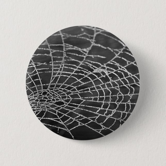 Macaron Rond 5 Cm Spider Web (Devant)