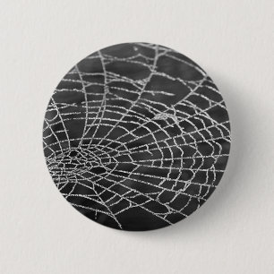 Macaron Rond 5 Cm Spider Web
