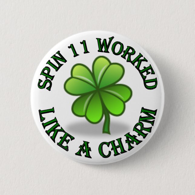 Macaron Rond 5 Cm Spin11 a fonctionné le bouton (Devant)