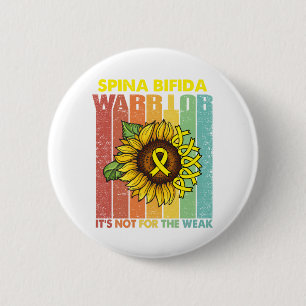 Macaron Rond 5 Cm Spina Bifida Warrior It's Not For The Weak