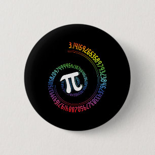 Macaron Rond 5 Cm Spiral Arc-en-ciel Nerd Math Geek Mathématicien Jo