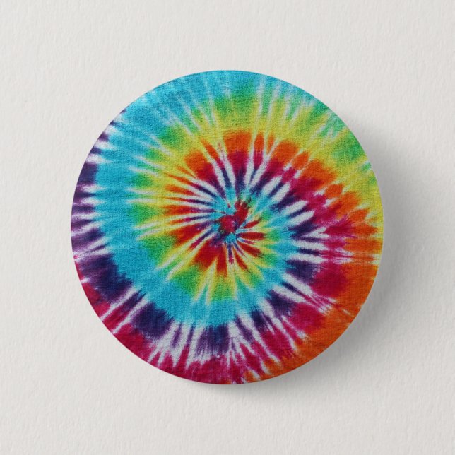 Macaron Rond 5 Cm Spirale arc-en-ciel (Devant)
