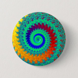 Macaron Rond 5 Cm Spirale colorée