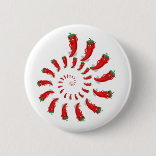 Macaron Rond 5 Cm Spirale de Pepper Diva Rouge