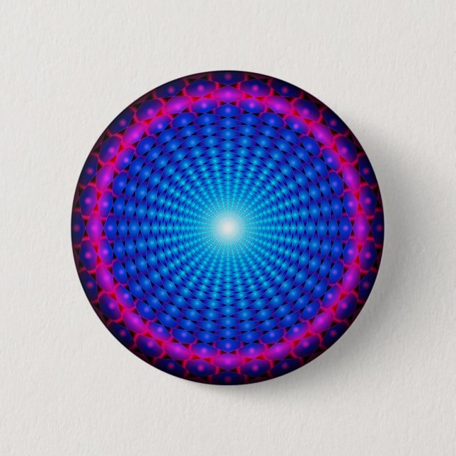 Macaron Rond 5 Cm Spirale de vortex (Devant)