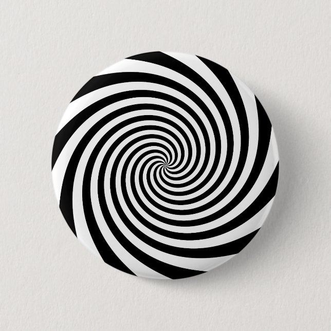 Macaron Rond 5 Cm Spirale noire (Devant)