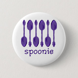 Macaron Rond 5 Cm Spoonie (pourpre)