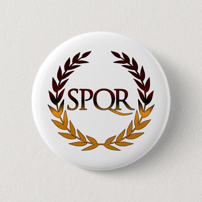 MACARON ROND 5 CM SPQR (Devant)