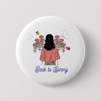 Macaron Rond 5 Cm Spring Bloom