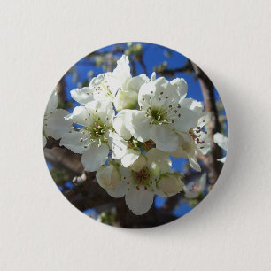 Macaron Rond 5 Cm Spring Flowering Pear Tree