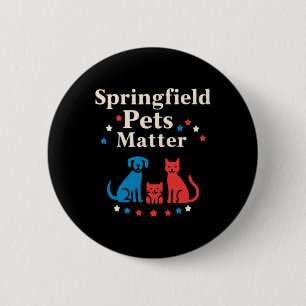Macaron Rond 5 Cm Springfield Animaux - Montrez Votre Amour Pour Ani