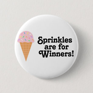 Macaron Rond 5 Cm Sprinkles sont pour des gagnants, champion !