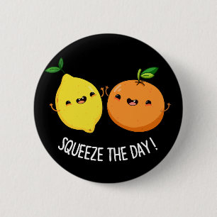 Macaron Rond 5 Cm Squeeze Le Jour mignon Fruit Pun Dark BG
