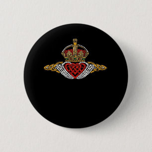 Macaron Rond 5 Cm Squelette Couleur Claddagh