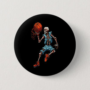 Macaron Rond 5 Cm Squelette de crâne de Halloween épouvantable Cos