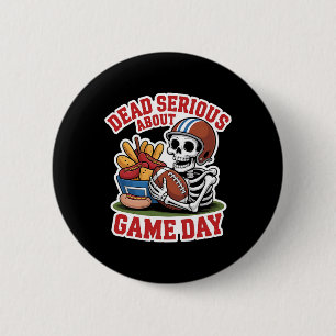 Macaron Rond 5 Cm Squelette De Football Grave Avec Snacks Pour H
