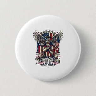 Macaron Rond 5 Cm Squelette de guerre révolutionnaire patriotique so