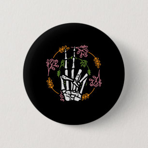 Macaron Rond 5 Cm Squelette Pocket de paix main Halloween Costume Ho