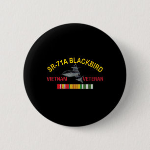 Macaron Rond 5 Cm Sr-71a Blackbird Vietnam Vétérinaire Sr 71 Blackbi