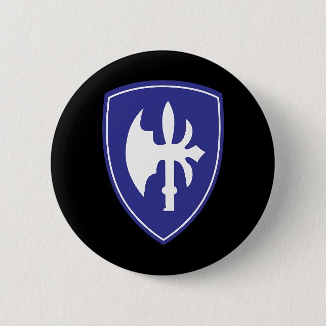 Macaron Rond 5 Cm SSI - 65e division d'infanterie (Devant)