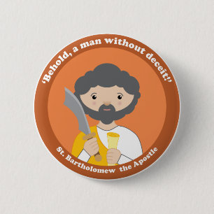 Macaron Rond 5 Cm St Bartholomew l'apôtre