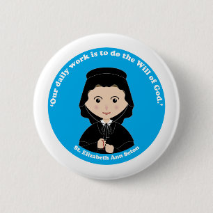 Macaron Rond 5 Cm St. Elizabeth Ann Seton