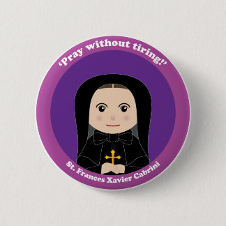 Macaron Rond 5 Cm St Frances Xavier Cabrini