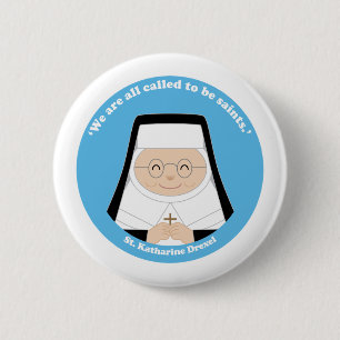 Macaron Rond 5 Cm St Katharine Drexel