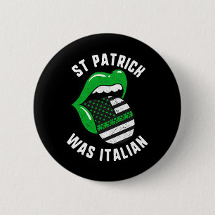 Macaron Rond 5 Cm St Patrick Était Italien Lièvres Vertes Usa Drapea