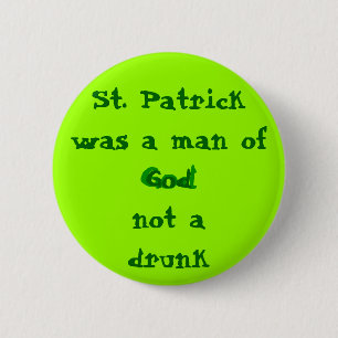 Macaron Rond 5 Cm St. Patrick homme de Dieu