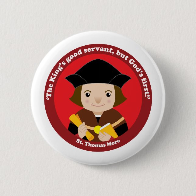 Macaron Rond 5 Cm St. Thomas More (Devant)