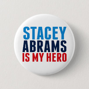 Macaron Rond 5 Cm Stacey Abrams est mon héros