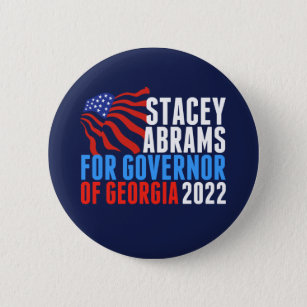 Macaron Rond 5 Cm Stacey Abrams pour le gouverneur de la Géorgie 202