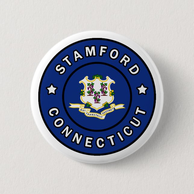 Macaron Rond 5 Cm Stamford Connecticut (Devant)