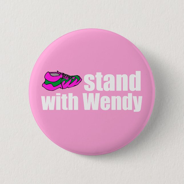 Macaron Rond 5 Cm Stand avec Wendy (Devant)