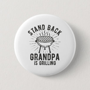 Macaron Rond 5 Cm Stand Byck Grandpa Grill Bbq Pères Amoureux D