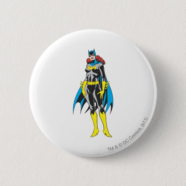 Macaron Rond 5 Cm Stands Batgirl (Devant)