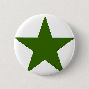 Macaron Rond 5 Cm Star GreenDark Le MUSÉE Zazzle Cadfts