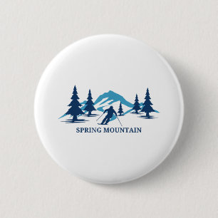 Macaron Rond 5 Cm Station de ski de Spring Mountain Pennsylvania Ski