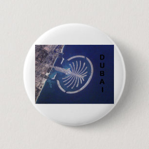 Macaron Rond 5 Cm Station de vacances arabe de Paume-Île de Dubaï