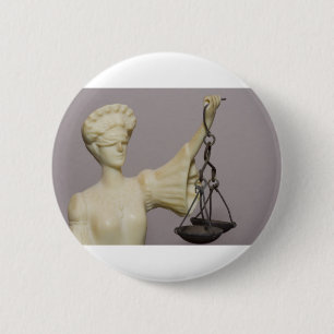 Macaron Rond 5 Cm Statue de la déesse Themis