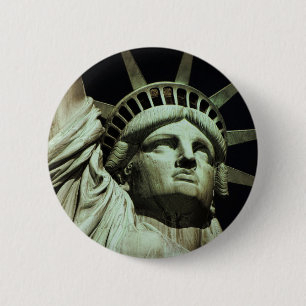 Macaron Rond 5 Cm Statue de la Liberté