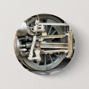 MACARON ROND 5 CM STEAM TRAINS