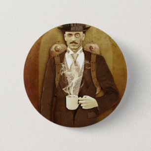 MACARON ROND 5 CM STEAMPUNK