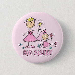 Macaron Rond 5 Cm Stick Princess Duo Big Sister