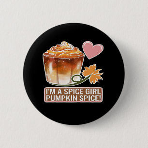 Macaron Rond 5 Cm Sticker Latte Fille épice citrouille