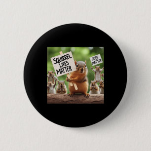 Macaron Rond 5 Cm Sticker Squirrel Lives